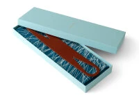 Baumwolltasche Furoshiki Tsuru, Blau, 100 Cm 5 Baumwolltasche Furoshiki Tsuru, Blau, 100 Cm – Bild 3