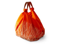 Baumwolltasche Furoshiki Tsuru, Orange, 100 Cm -Japanisches Geschirr Rabatt baumwolltasche furoshiki tsuru orange 100 cm 1
