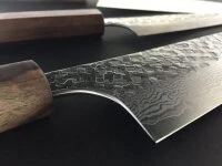 Damastmesser Santoku 165 White Ebony, 35 Lagen 13 Damastmesser Santoku 165 White Ebony, 35 Lagen – Bild 11