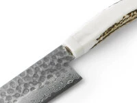 Damastmesser Santoku 180, Kadzuno-gara 6 Damastmesser Santoku 180, Kadzuno-gara – Bild 4