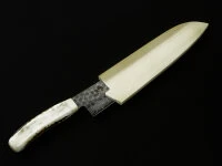 Damastmesser Santoku 180, Kadzuno-gara 9 Damastmesser Santoku 180, Kadzuno-gara – Bild 7
