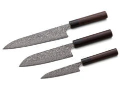 Damastmesser Set Santoku I -Japanisches Geschirr Rabatt damastmesser set santoku i 1