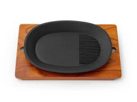 Gusseisen Grillpfanne Oval