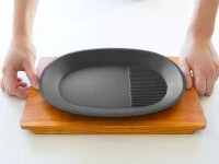 Gusseisen Grillpfanne Oval 7 Gusseisen Grillpfanne Oval – Bild 5