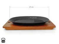 Gusseisen Grillpfanne Oval 8 Gusseisen Grillpfanne Oval – Bild 6