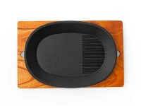 Gusseisen Grillpfanne Oval 9 Gusseisen Grillpfanne Oval – Bild 7