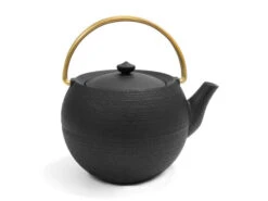 Gusseisen Teekanne Marutama L, 1,1 L Messinggriff -Japanisches Geschirr Rabatt gusseisen teekanne marutama l 1 1 l 1 1