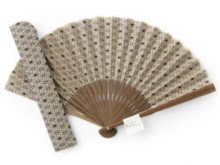 Handfächer Asanoha, Beige 17 Handfächer Asanoha, Beige -Japanisches Geschirr Rabatt handfaecher asanoha beige 1