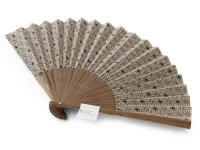 Handfächer Asanoha, Beige 6 Handfächer Asanoha, Beige – Bild 4