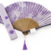 Handfächer Kiyoshisakura, Lila -Japanisches Geschirr Rabatt handfaecher kiyoshisakura lila