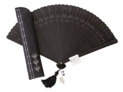 Handfächer Raundo Nidoru Sensu, Schwarz, Für Herren -Japanisches Geschirr Rabatt handfaecher raundo nidoru sensu schwarz fuer herren 1