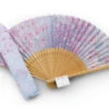Handfächer Sakura Fubuki, Kirschblüte Blau -Japanisches Geschirr Rabatt handfaecher sakura fubuki kirschbluete blau
