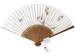 Handfächer Tsubame, Weiß -Japanisches Geschirr Rabatt handfaecher tsubame weiss 1