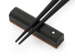 Essstäbchen Ablage Sutoreto Ebony, Ebenholz -Japanisches Geschirr Rabatt hexogal staebchenablage ebony 1