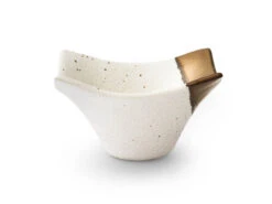 Japanische Soßenschale Sou, Weiß-gold -Japanisches Geschirr Rabatt japanische sossenschale sou weiss gold 1