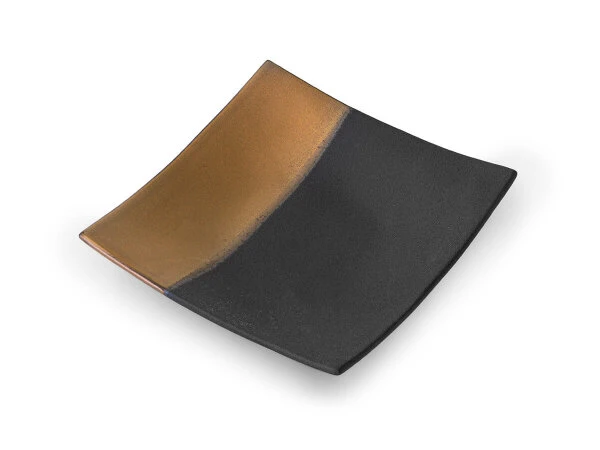 Japanischer Teller Sou, Schwarz-gold, 2 Größen 10 Japanischer Teller Sou, Schwarz-gold, 2 Größen – Bild 8