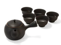 Japanisches Teeservice, 6-teilig, Kyusu Tokoname Sendan Sen Kaku 12 Japanisches Teeservice, 6-teilig, Kyusu Tokoname Sendan Sen Kaku – Bild 10