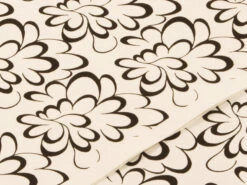 Japanpapier Chiyogami, Blütenkalligrafie Schwarz/weiß -Japanisches Geschirr Rabatt japanpapier chiyogami bluetenkalligrafie schwarz weiss 1