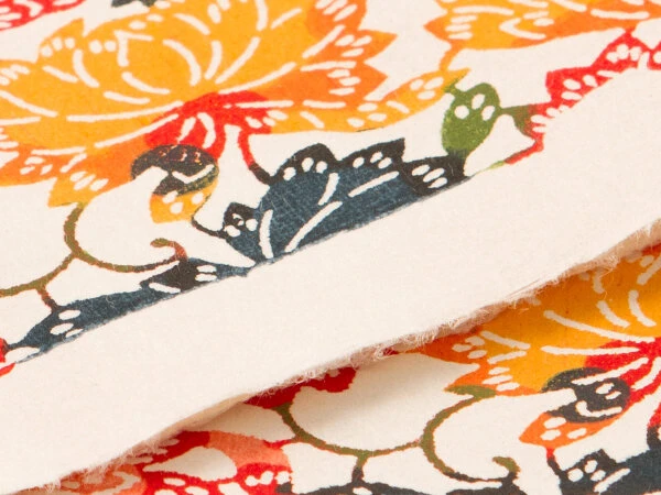 Japanpapier Katazome, Weinlaub Farbig 5 Japanpapier Katazome, Weinlaub Farbig – Bild 3