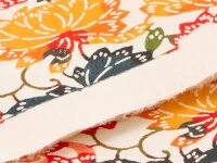 Japanpapier Katazome, Weinlaub Farbig