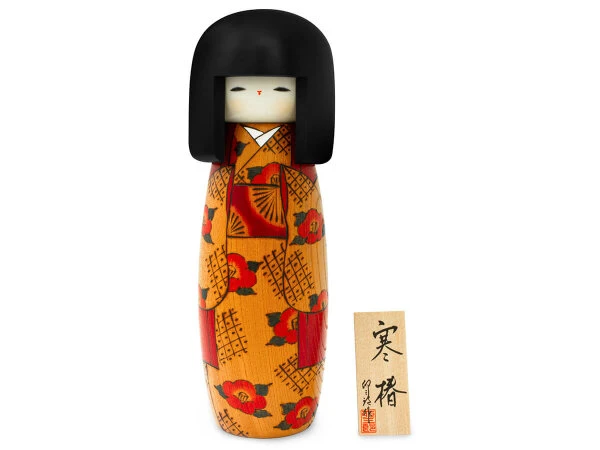 Kokeshi: Dekofigur Kantsubaki 9 Kokeshi: Dekofigur Kantsubaki – Bild 7