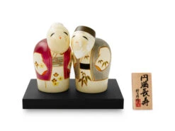 Kokeshi: Holzfigur Enmanchoju (Paar) 19 Kokeshi: Holzfigur Enmanchoju (Paar) -Japanisches Geschirr Rabatt kokeshi holzfigur enmanchoju paar 1