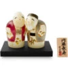 Kokeshi: Holzfigur Enmanchoju (Paar)