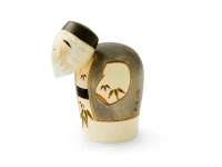 Kokeshi: Holzfigur Enmanchoju (Paar) 9 Kokeshi: Holzfigur Enmanchoju (Paar) – Bild 7