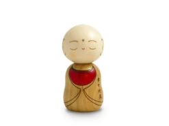 Kokeshi: Holzfigur Mönch -Japanisches Geschirr Rabatt kokeshi holzfigur moench 1