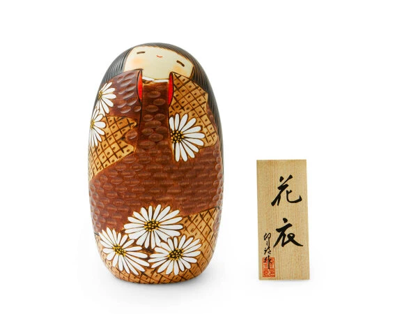 Kokeshi: Holzpuppe Hanakoromo 9 Kokeshi: Holzpuppe Hanakoromo – Bild 7
