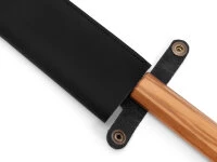 Messerhülle Bunka 185, Leder Vintage Schwarz 4 Messerhülle Bunka 185, Leder Vintage Schwarz – Bild 2