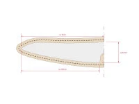 Messerhülle Leder Petty, Schwarz 7 Messerhülle Leder Petty, Schwarz – Bild 5