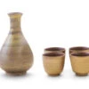Sake Set Gold, 1 Karaffe, 4 Becher -Japanisches Geschirr Rabatt sake set gold 1 karaffe 4 becher
