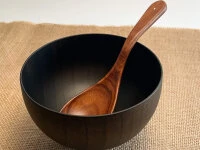 Suppenschale, Reisschale Sensai, Urushi Schwarz 7 Suppenschale, Reisschale Sensai, Urushi Schwarz – Bild 5