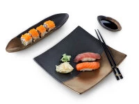 Sushi Set Sou, Schwarz-gold