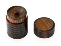 Teedose Urushi Nuri, Holz, Braun 3 Teedose Urushi Nuri, Holz, Braun