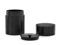 Teedose Urushi Nuri, Holz, Schwarz, 2 Größen 7 Teedose Urushi Nuri, Holz, Schwarz, 2 Größen – Bild 5