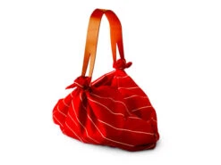 Umhängetasche Furoshiki Sutoraipu, Rot, 70 Cm -Japanisches Geschirr Rabatt umhaengetasche furoshiki sutoraipu rot 70 cm 1